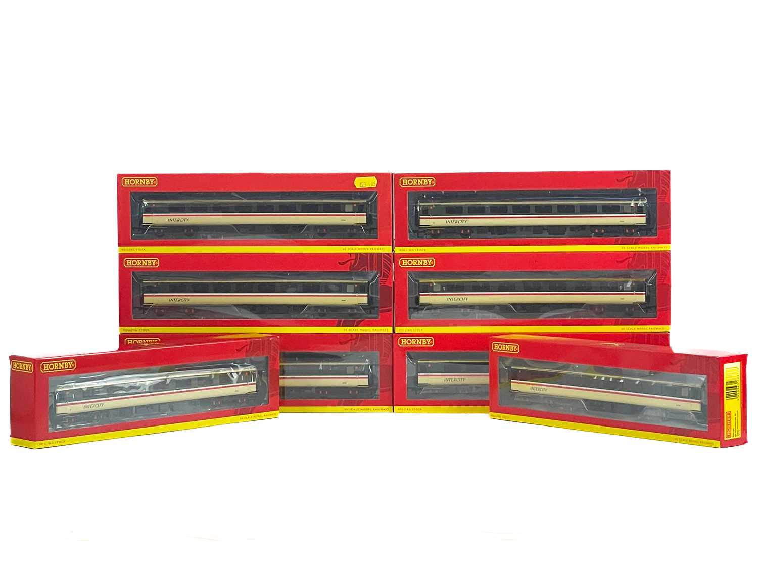 Lot 519 - "OO" Hornby Intercity MK2E and MK2F mint boxed carriages (x8)