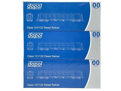 Lot 529 - Dapol "OO" class 122 DMU single carriage "Bubble Cars" (x3)