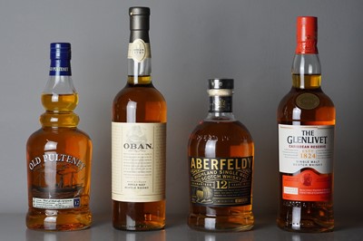 Lot 30 - Oban 14 year old Single Malt Scotch Whisky and three other bottles of Single Malt Whisky