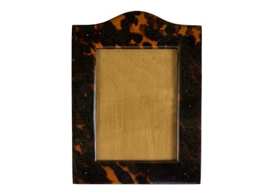 Lot 296 - A late Victorian tortoiseshell photograph frame.