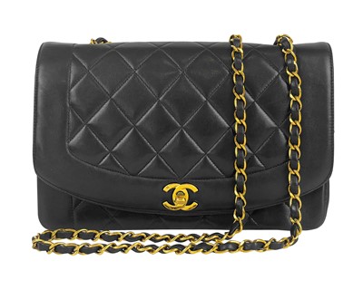 Lot 4 - A Chanel Diana midi handbag, circa 1991-94.