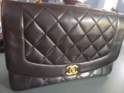 Lot 377 - A Chanel Diana midi handbag, circa 1991-94.