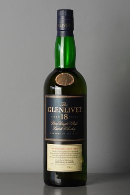 Lot 77 - The Glenlivet Aged 18 years pure single malt Scotch whisky