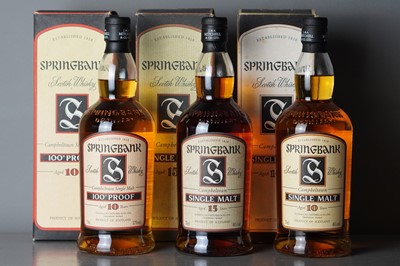 Lot 83 - Springbank 100% aged 10 years.