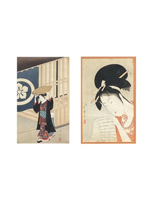 Lot 46 - Two Japanese woodblock prints.