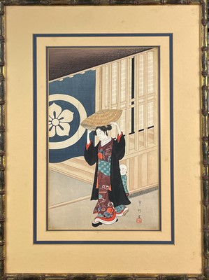 Lot 46 - Two Japanese woodblock prints.