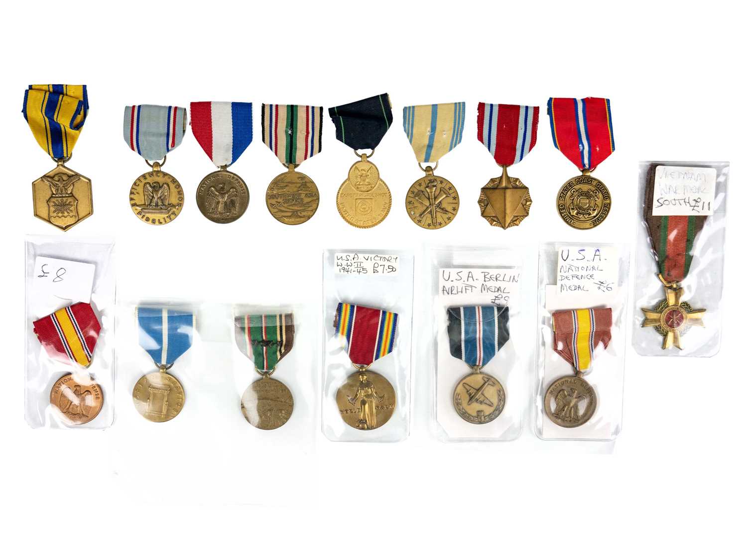 Lot 217 - USA Military Medals (x15)