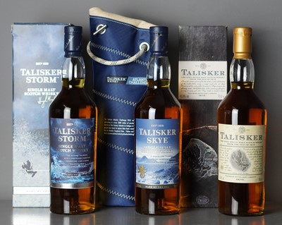 Lot 163 - Talisker - three bottles