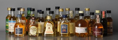 Lot 174 - Twenty-seven 5cl miniature whiskies