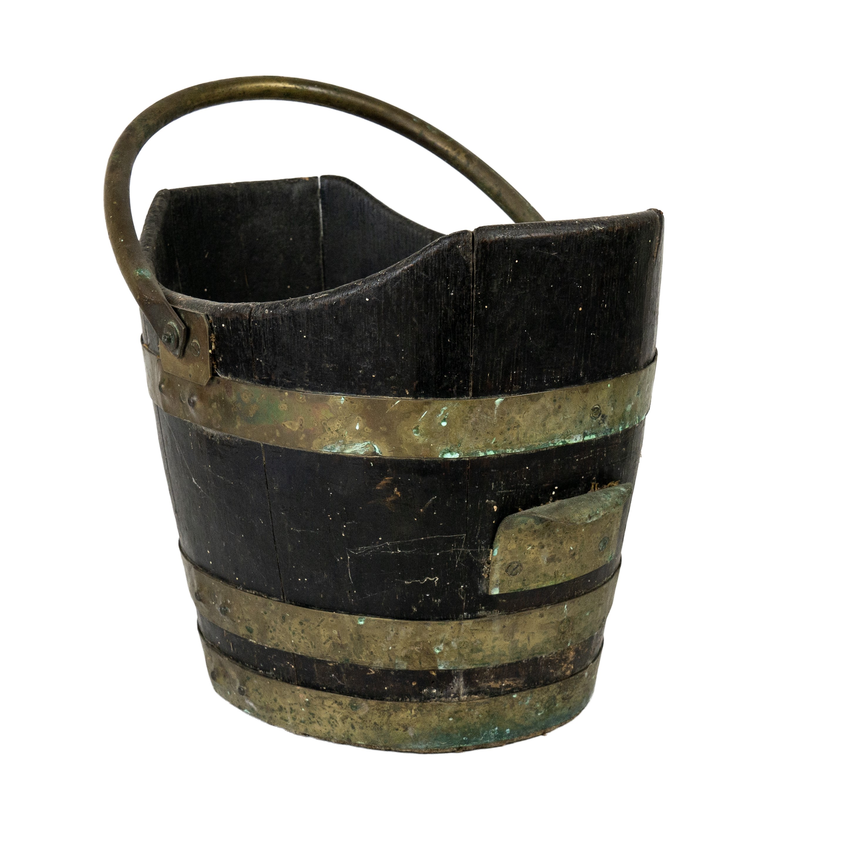 Lot 88 - A 19th century brass bound coopered oak