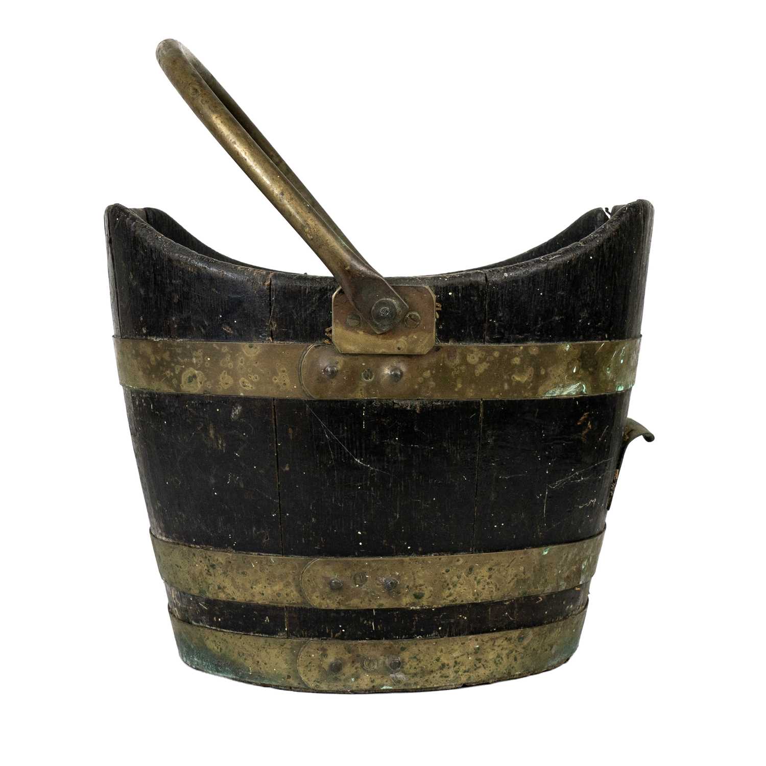 Lot 88 - A 19th century brass bound coopered oak