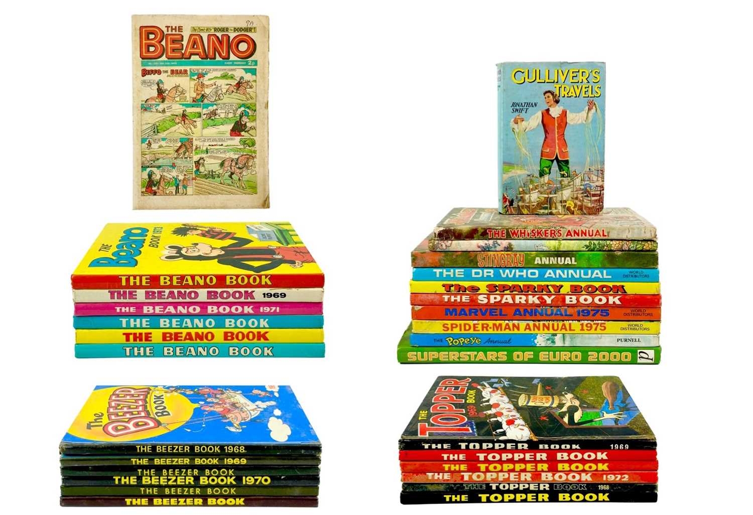 Lot 754 - Children's 1960's / 1970's annuals (x23) plus other books