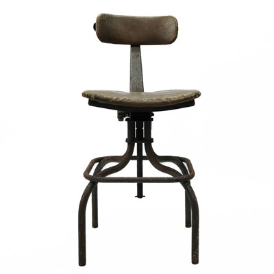 Lot 3 - A mid century machinist swivel chair by Leabank.