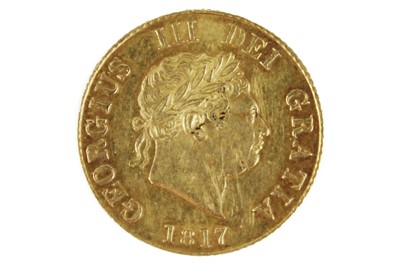 Lot 198K - 1817 George III high grade gold half sovereign