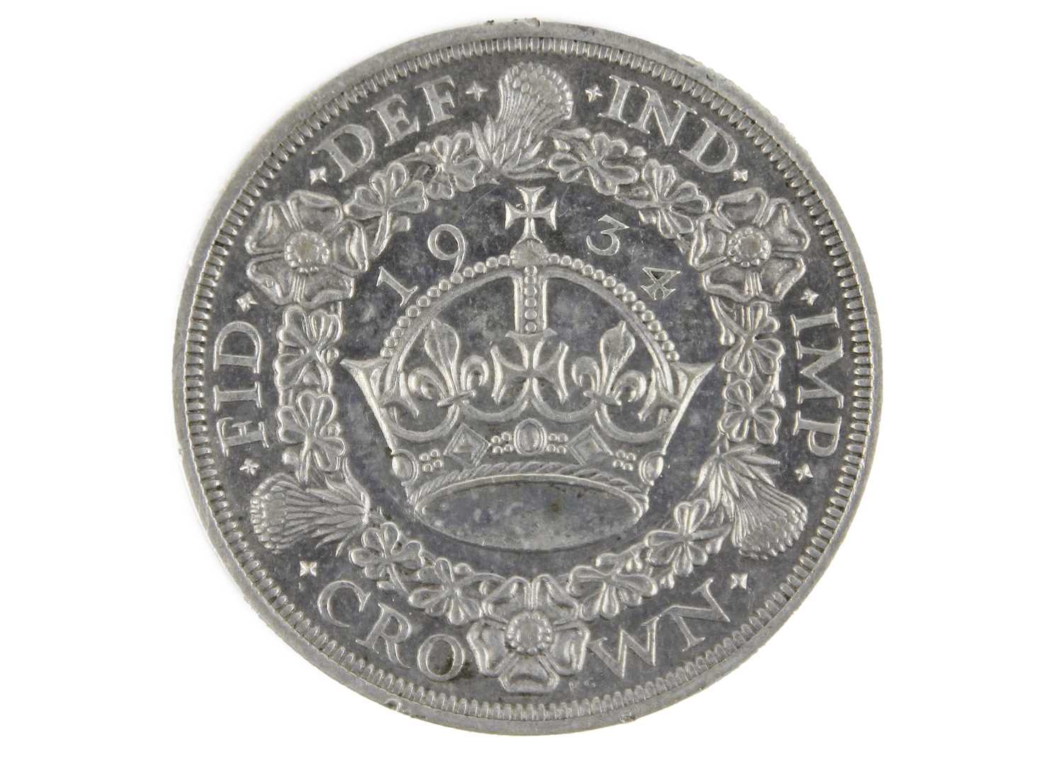 Lot 198 - 1934 George V silver "Wreath" crown
