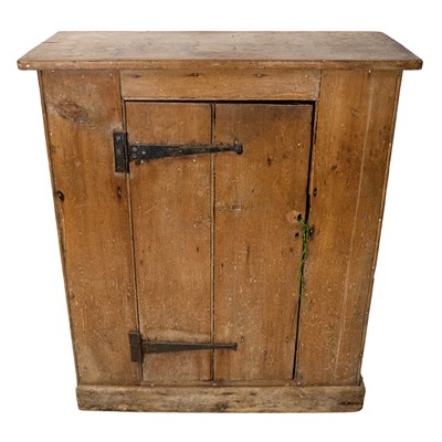 Lot 29 - A Victorian pine pantry cupboard.