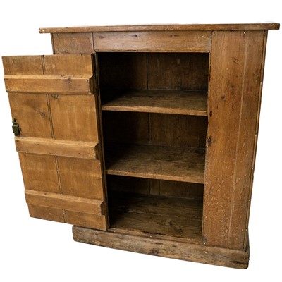 Lot 29 - A Victorian pine pantry cupboard.