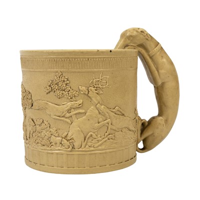 Lot 169 - A Victorian felspathic stoneware mug.