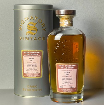 Lot 184 - Brora 1981-2007 Signatory Vintage.