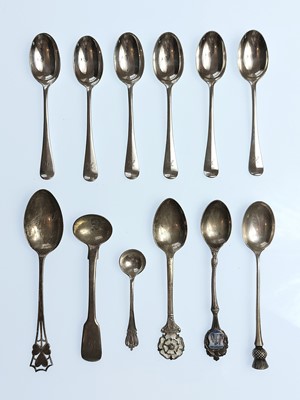 Lot 99 - A collection of hallmarked silver spoons.