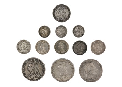 Lot 87 - GB George III to Edward VII silver coinage