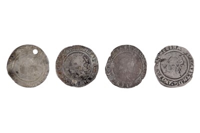 Lot 95 - Elizabeth I hammered 6ds x4