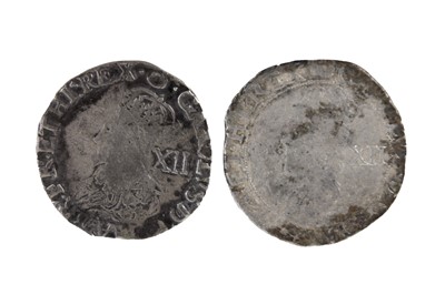 Lot 105 - Charles I shillings 1636 and 1638 (total 2 coins)