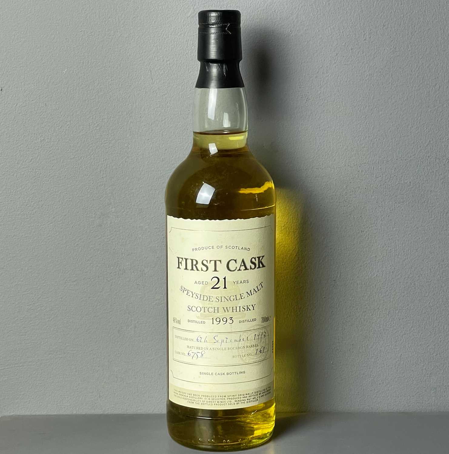 Lot 194 - Royal Brackla 6th September 1993 First Cask