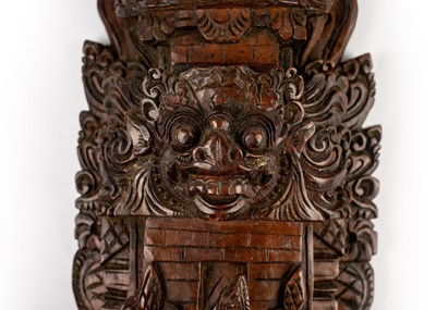 Lot 140 - Two Balinese hardwood carvings, mid 20th century.