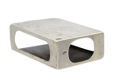 Lot 213 - A Chinese silver matchbox holder, stamped C.J, circa 1900.