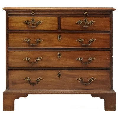 Lot 96 - A George III mahogany small chest.