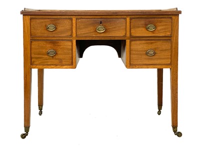 Lot 38 - A George III mahogany dressing table.