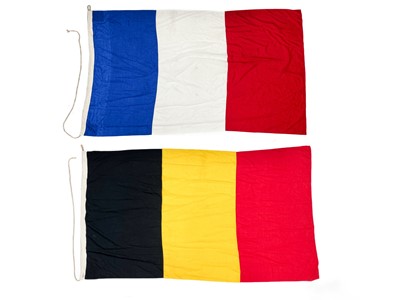 Lot 332 - A French national linen flag.