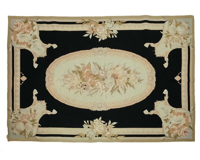 Lot 143 - Aubusson type needlepoint panel.