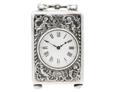 Lot A good Victorian silver timepiece by William Comyns & Sons.