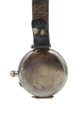 Lot 241 - A silver-cased trench wristwatch and a Cyma Watersport wristwatch.