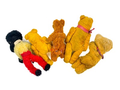 Lot 778 - Miniature teddy bears, stickman, monkey and other children's toys (total 11 items)