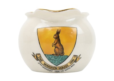 Lot 469 - A  W H Goss porcelain jug The Warren House Inn.