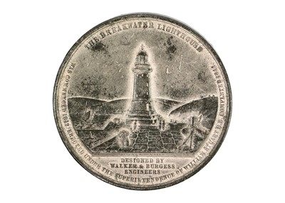 Lot 231 - Plymouth Devon interest:  Plymouth Breakwater commemoration medallion 22nd August 1848