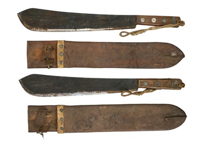 Lot 289 - Two British Army issued WWI machetes by Samuel Kitchin, Sheffield.