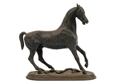 Lot 313 - A Russian cast iron figure of a horse.