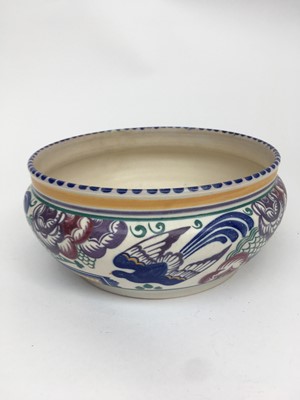 Lot 922 - A Poole Pottery 'Blue Bird' pattern bowl,...