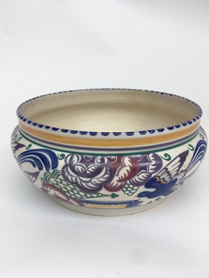 Lot 922 - A Poole Pottery 'Blue Bird' pattern bowl,...