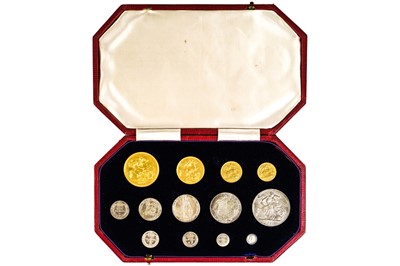 Lot 199R - Royal Mint 1902 Cased proof coin set including Maundy