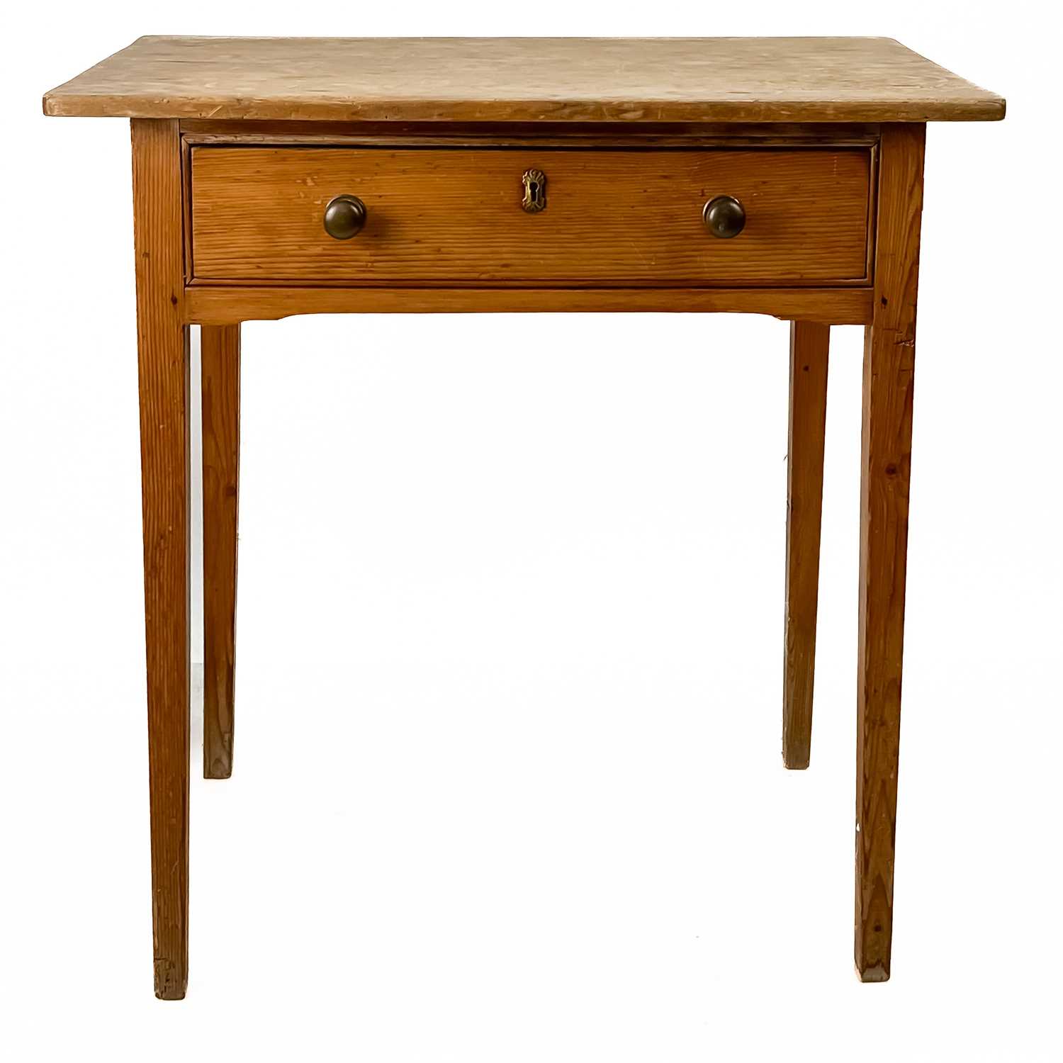 Lot 321 A late Victorian pine side table.
