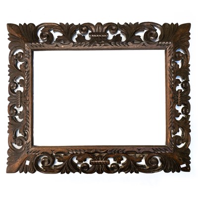 Lot 126 - A Continental carved oak frame.