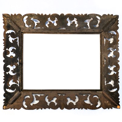 Lot 126 - A Continental carved oak frame.