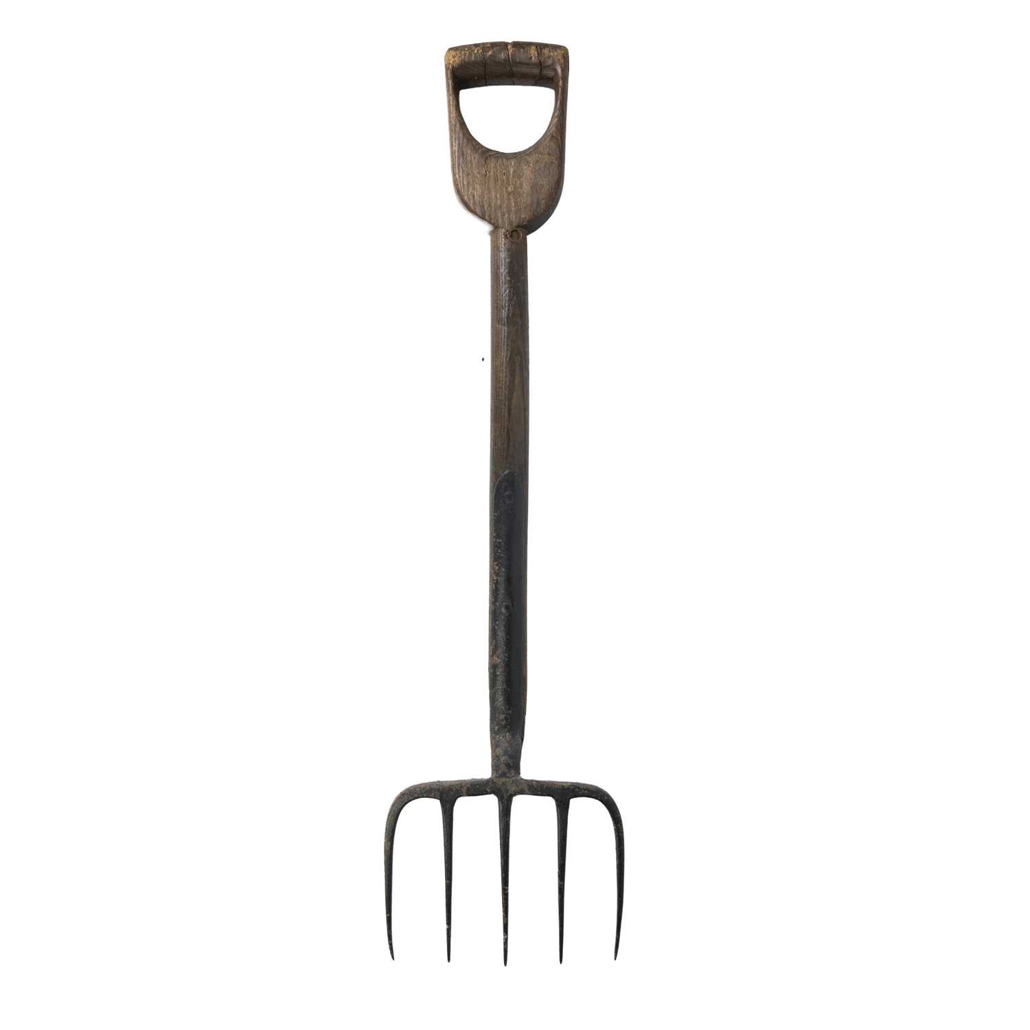 Lot 162 - An early 20th century garden fork by Argyle & Co Birmingham.