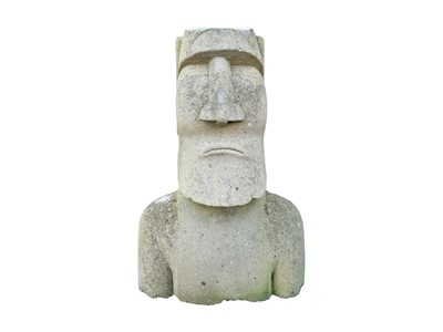 Lot 514 - An Easter Island style aircrete sculpture by Bob JAY (1963)