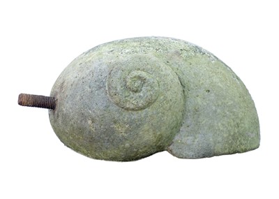 Lot 518 - An aircrete sculpture of a snail shell by Bob JAY (1963)